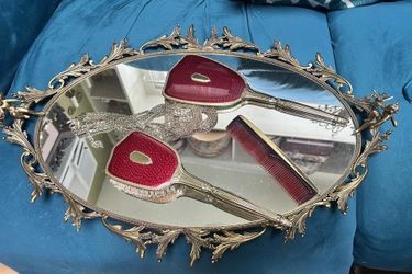 Antique Angel Vanity Tray (read post)