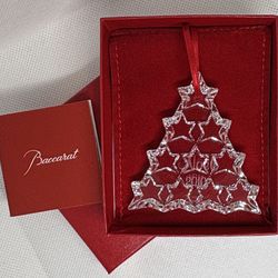 2010 Baccarat Crystal Noël Christmas Tree Ornament 2010 – Box & Booklet