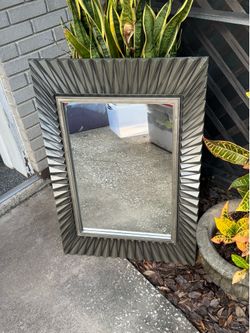 Silver Rectangular Mirror