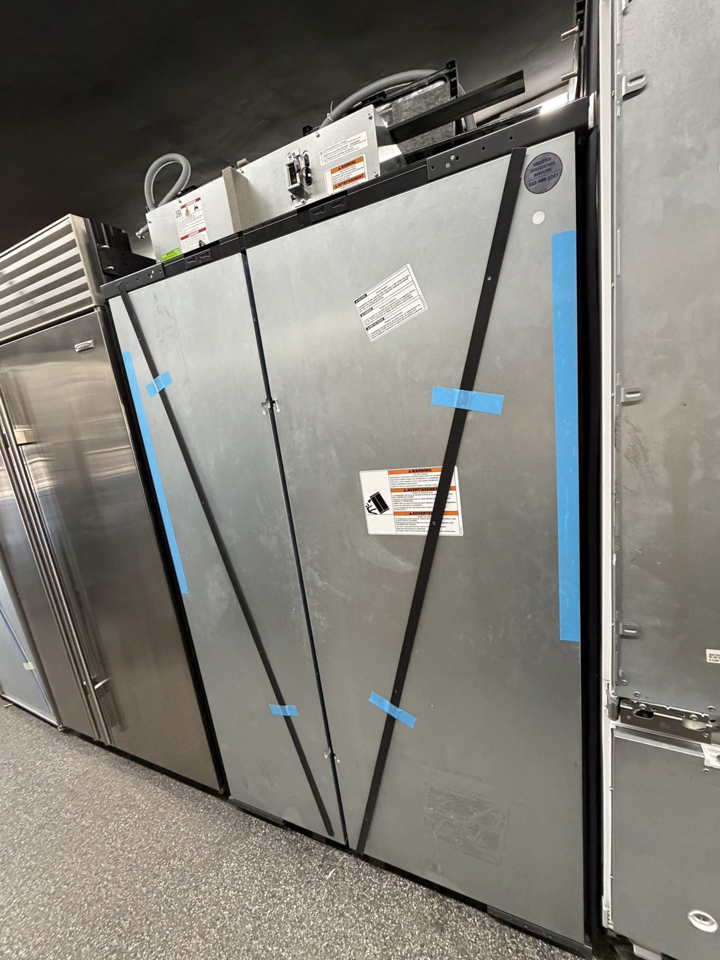 Jenn Air Panel Ready Built In Side By Side 48” Wide Refrigerator 