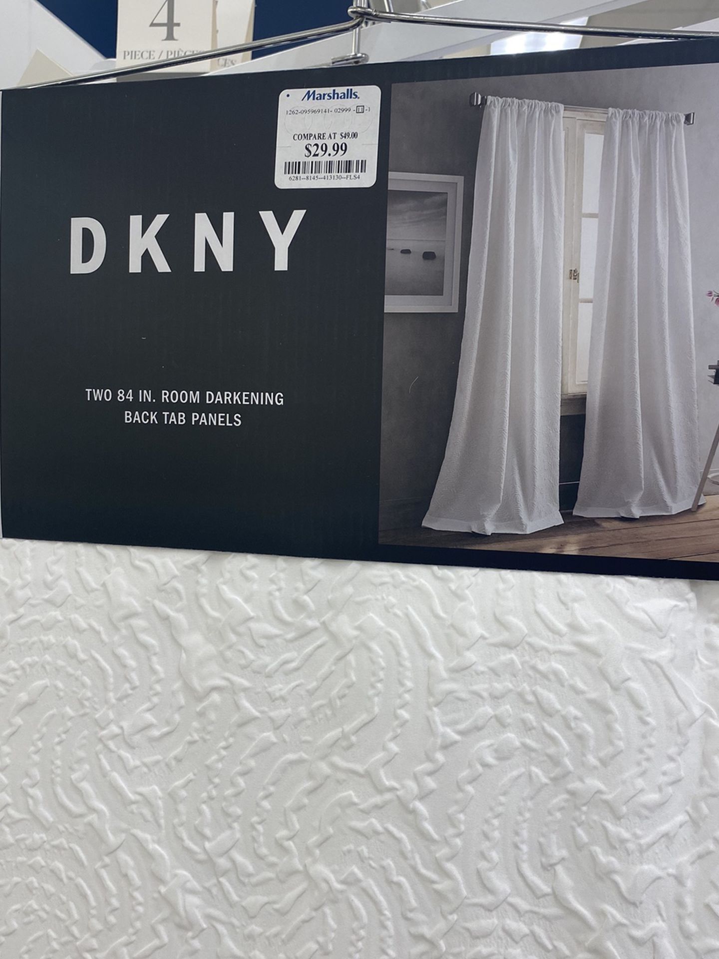 6 DNKY white 84 Inch Curtains