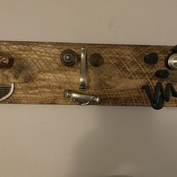 Hand Made Faces Made Out Of Knobs