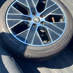 Porsche Taycan Rims And Tires. Tires I Just Bought At The Dealership In Monterey And They Have About 1000 Miles On Them.