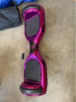Pink chrome hoverboard