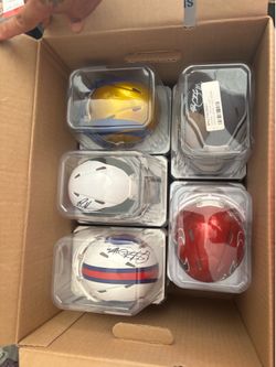 Football mini helmets