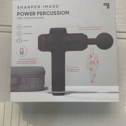 Sharper Image Power Percussion Deep Tissue Massager With 6 Attachmentsshape