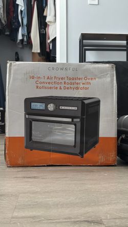 Crownful 10 in 1 Air Fryer Toaster Oven