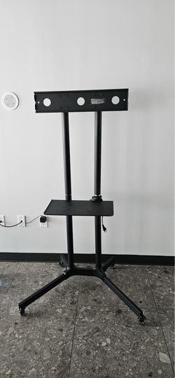 Rolling TV Floor Stand with Shelf