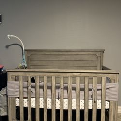 Barley Used Crib And Dresser With Changing Table