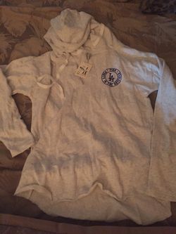 Brand New Dodgers Pink hooded sweater