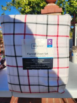 Mainstays King Flannel Sheet Set