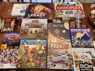 Boardgames (Dune, Age of Mythology, Star Wars, Pandemic Legacy etc.)