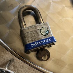 Master Lock With 1 Key