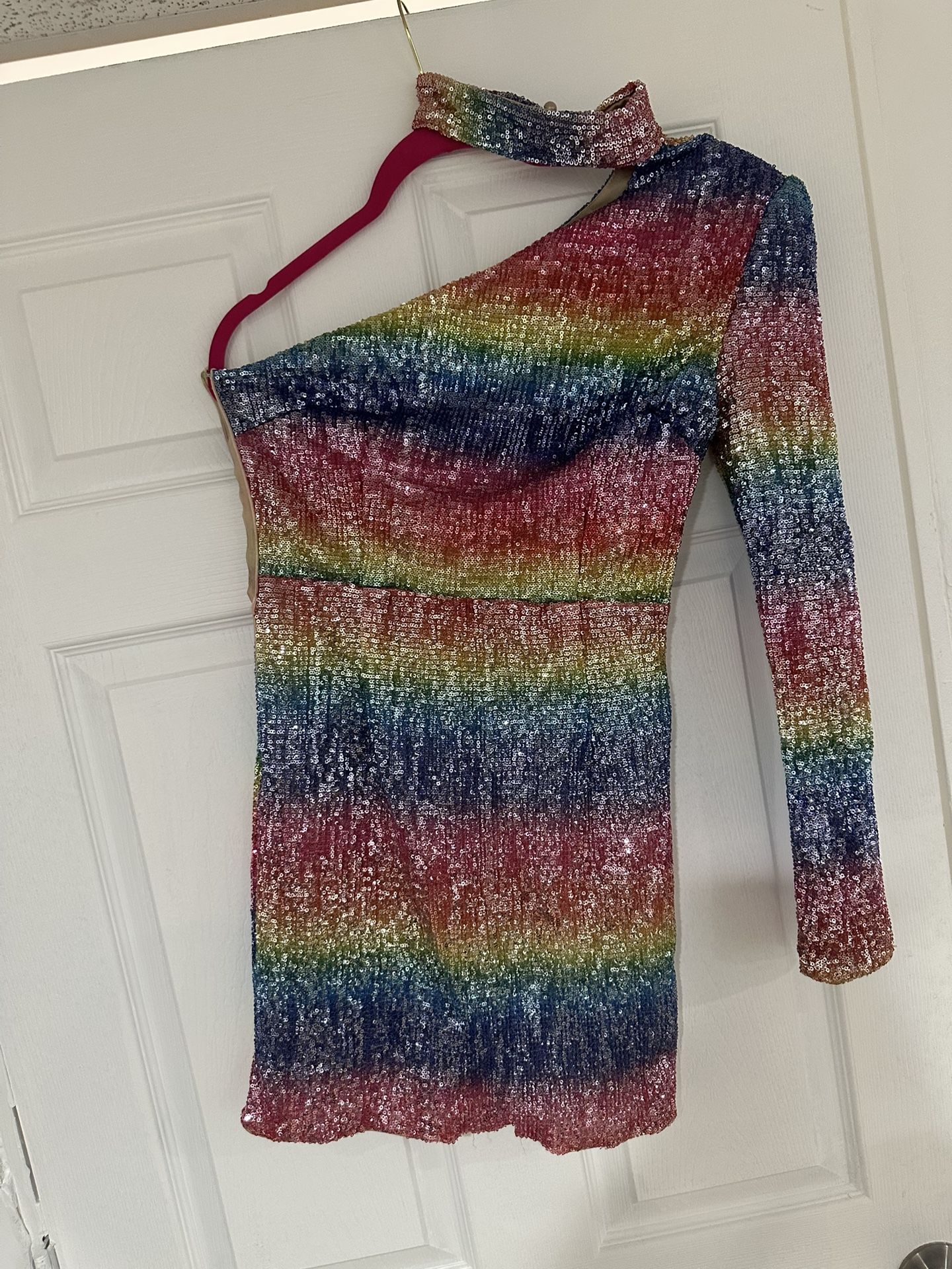 Multicolor Sequin Dress