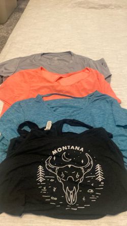 Lg women workout shirts all together 3$
