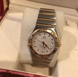 Perfect Condition Omega Constellation Chronometer Automatic Pulse Watch 18k Full Gold Bars ( My Dad Didn’t Use It)