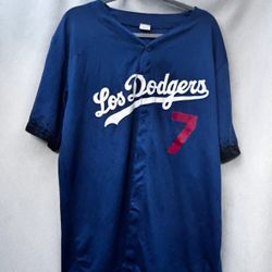 Dodgers Julio Urias Blue XL Jersey 