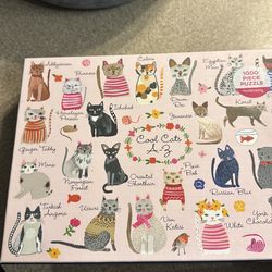 Cat 1000 piece puzzle