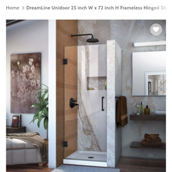 Hinged Shower door new inside the box