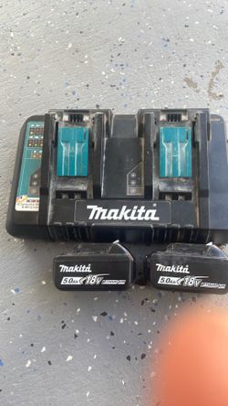 Makita batteries and charger