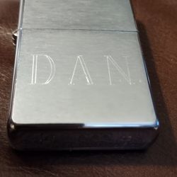 New Zippo Lighter With Dan Engraved 