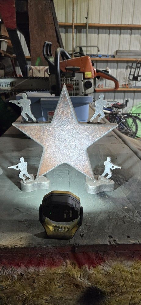 Protect An Defend Solid Medal Star