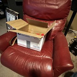 Red And Brown Recliner 