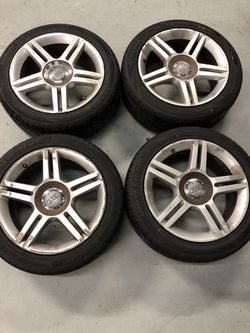 Audi A4 stock wheels & tires. 2 brand new tires. Two not. $300 OBO