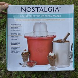 Brand New 4-Quart Electric Ice Cream Maker