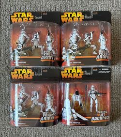 Star Wars ROTS Clone Trooper Army Builder 3-Pack Lot