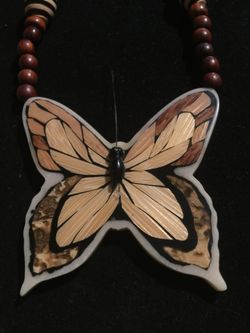 Beautiful butterfly statement necklace