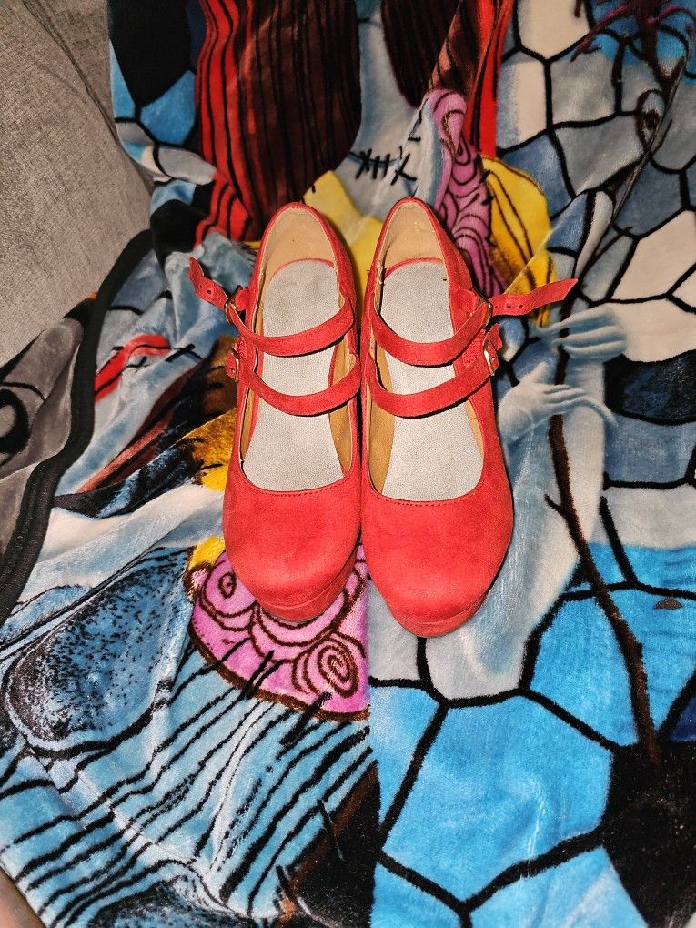 Wedge Heels Red