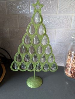 Christmas Tree With Dangling Crystals
