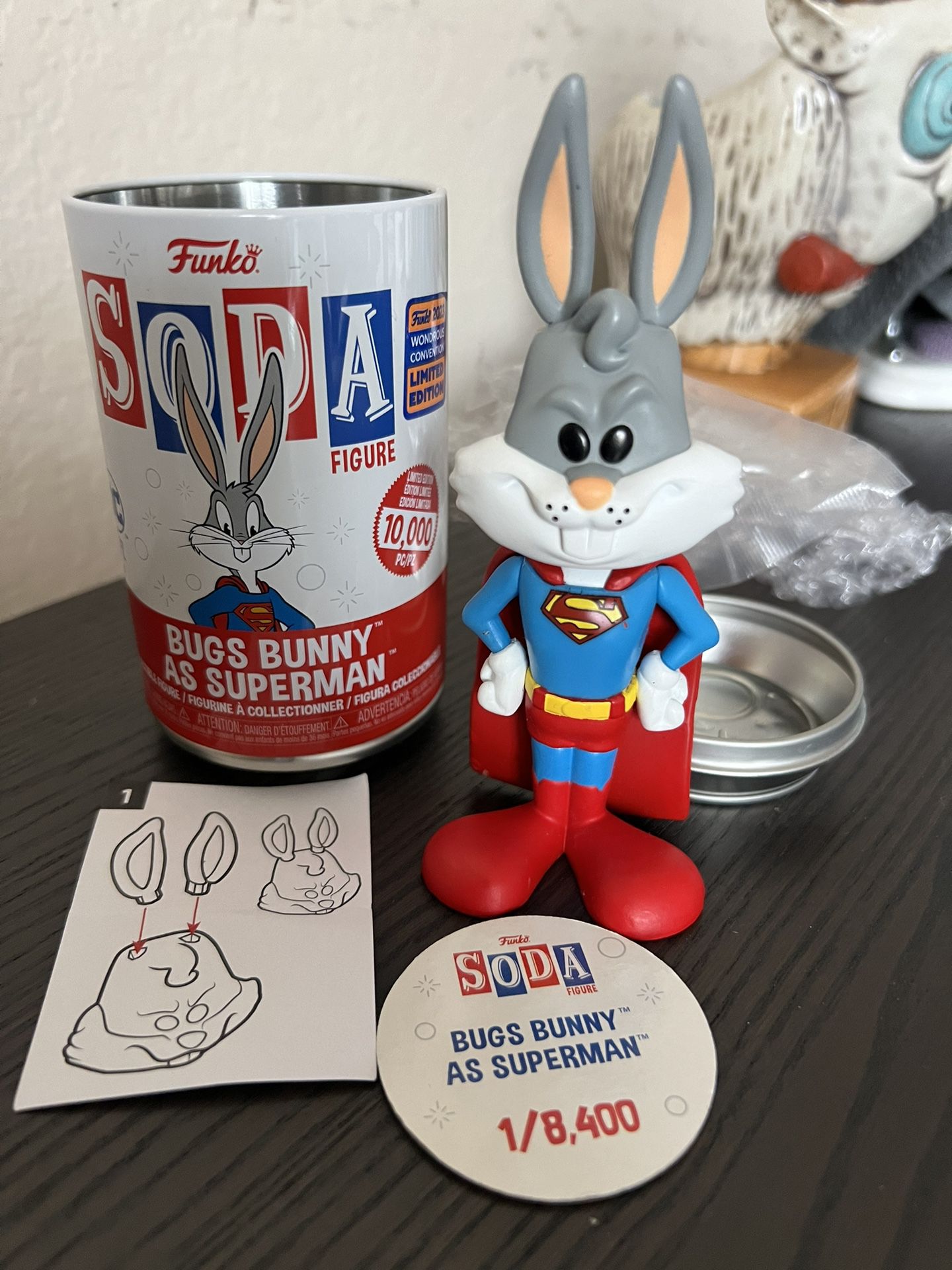 LIMITED EDITION EXCLUSIVE Bugs Bunny as Superman Funko Soda Looney Tunes DC LE