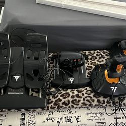 Flight Simulator (PC Only) Kit.  Thrustmaster T16Km Flight Pack PLUS EXTRAS