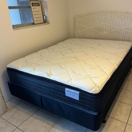 Comfortable Pillow Top King Size Mattress Offer + Box Spring Included