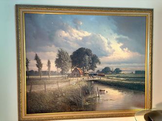 Classic Art Work/ Painting w/Frame
