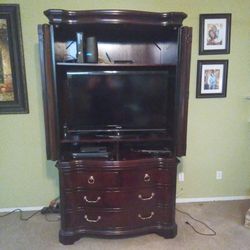 Armoire and couch