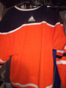 Oilers Adidas NHL hockey jersey