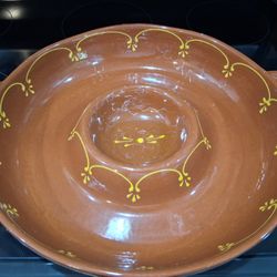 BF Portugal Chip Dip Platter Hand Painted