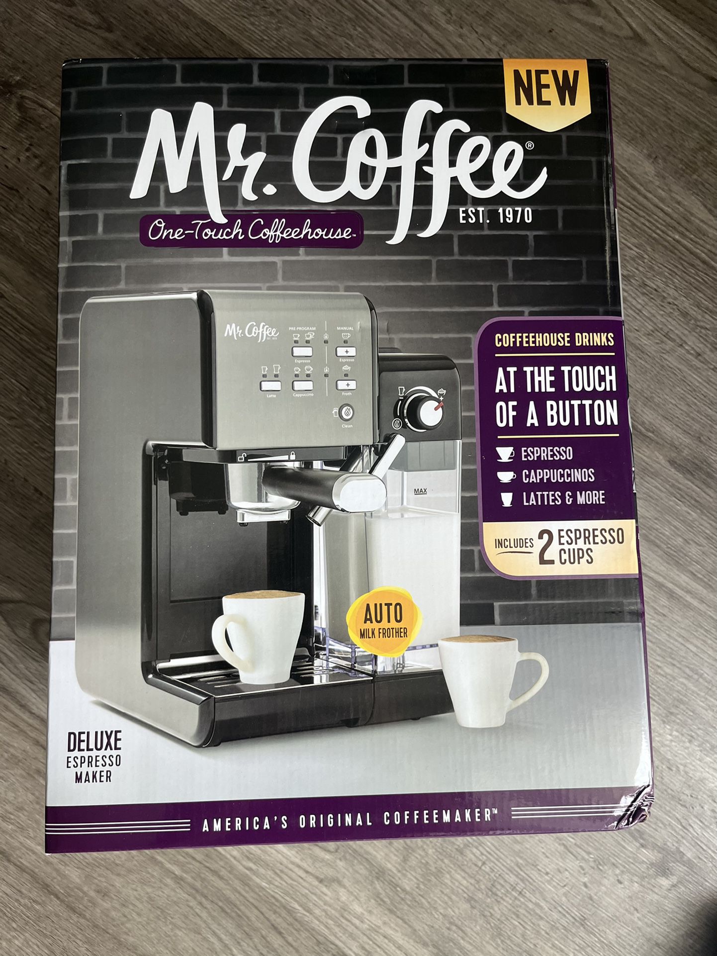  Mr. Coffee One-Touch Coffee House Espresso and