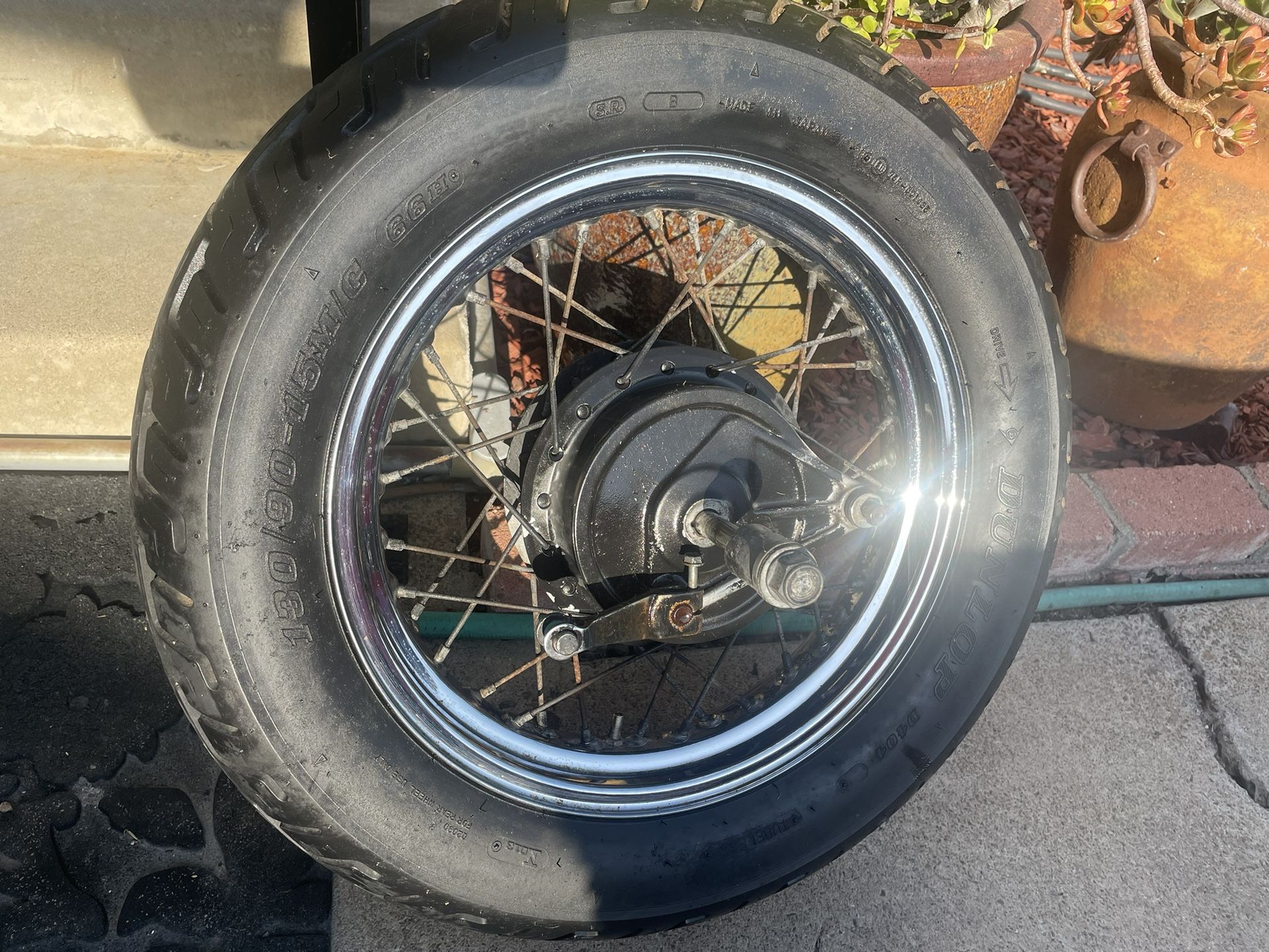Honda Rebel 250 Rear Wheel And Tire