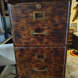 Sellimg Two Filimg Cabnets That I Have Burnt Outside And in Side Of Them  Selling Them For 20 A Peice It Has Two Draws 