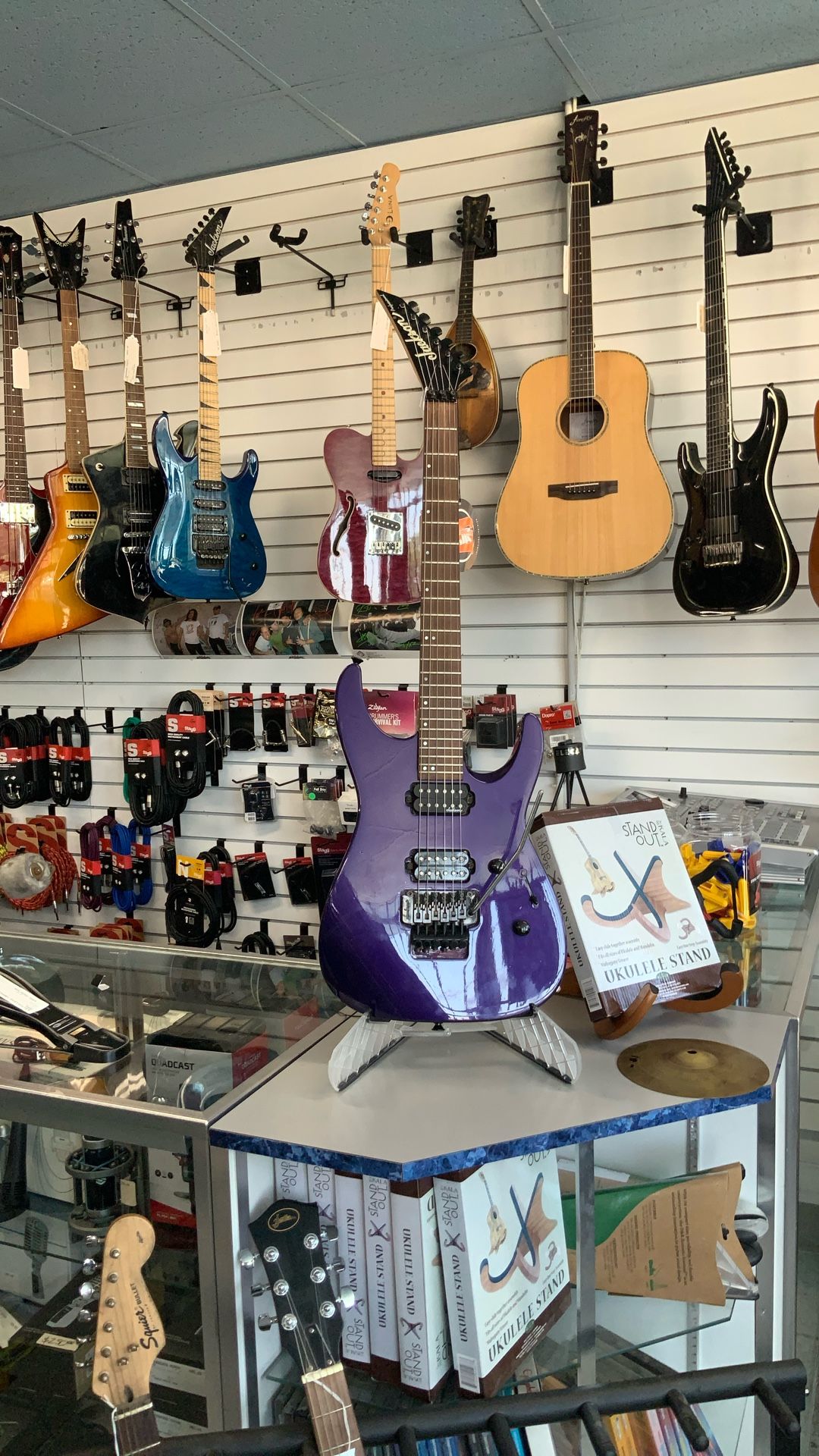 39 Inch Purple Jackson Professional 6 String Electric Guitar