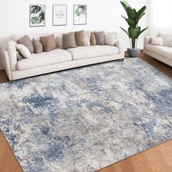 Area Rug Living Room Rugs: 5x7 Indoor Soft Fluffy Rug Abstract Carpet for Bedroom Kitchen Dining Room Floor Washable Plush Throw Large Accent Rug Home