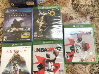 PS4 and X-Box One Games brand new sealed