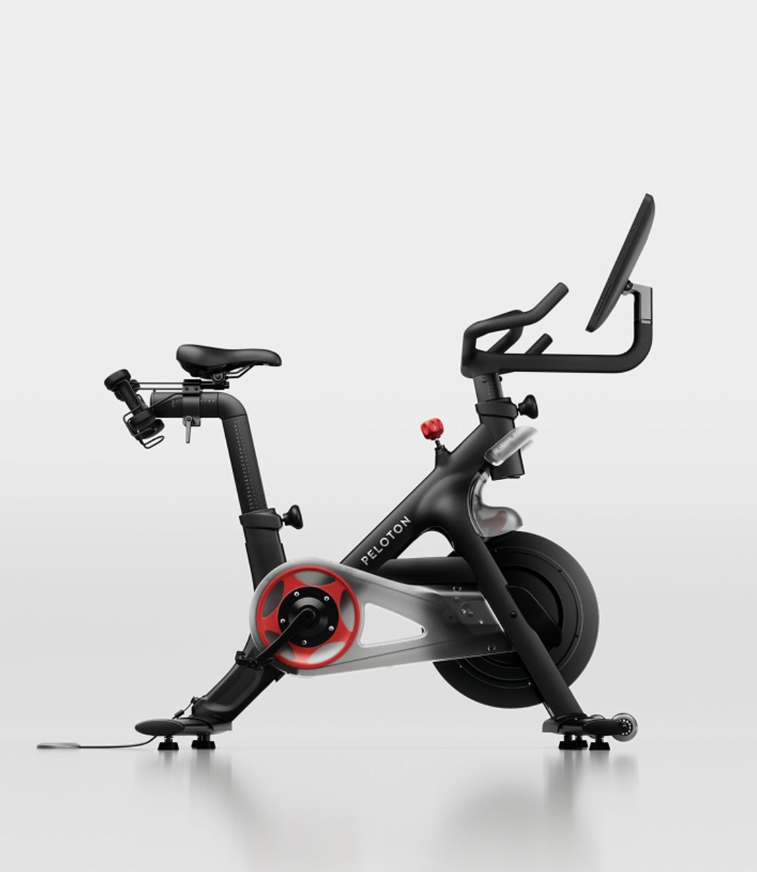 Peloton Stationary Bike With Mat And Shoes