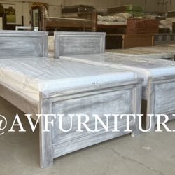 2 Twin Beds And 2 Memory Foam Mattresses 