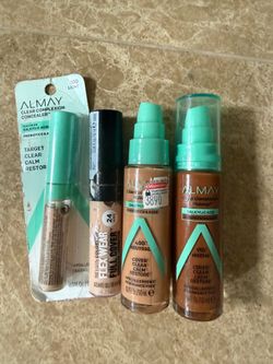 Almay & Revlon Foundation & concealer bundle new