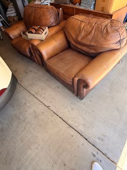 Leather chairs